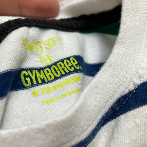 FREE w/ Purchase | Gymboree 6-12M Long Sleeve Shirt Striped - Playwear Flawed - Picture 3 of 15